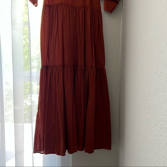 Christy Dawn Theo Dress in Rust - Picture 6 of 6